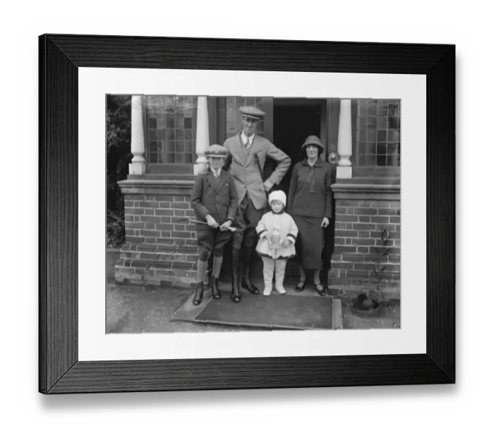 Framed Print : The Kings trainer at home. Mr W Jarvis who has been appointed to succeed Mr R Framed Print : The Kings trainer at home. Mr W Jarvis who has been appointed to succeed Mr R