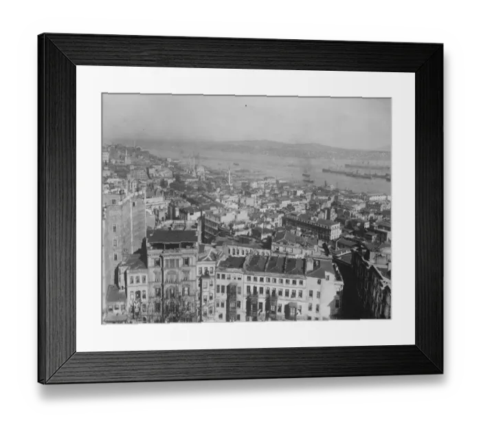 Framed Print : Great fire in Constantinople. A view of the Greek quarter. 22 January 1929 Framed Print : Great fire in Constantinople. A view of the Greek quarter. 22 January 1929