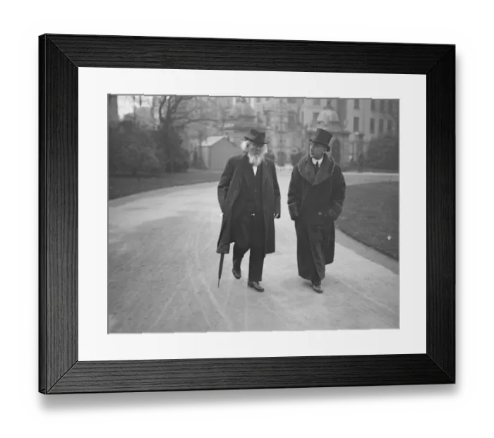 Framed Print : Irish Governor Generals first speech to both Houses at Dublin. Dr Sigerson ( left )