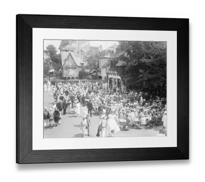 Framed Print : Sociiety at Deauville Cocktail time outside the Casino 25 July 1924 Framed Print : Sociiety at Deauville Cocktail time outside the Casino 25 July 1924