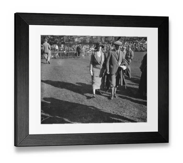 Framed Print : At the Northern Games meeting at Inverness, Scotland; Sir Arthur and Lady Griffith Boscawen