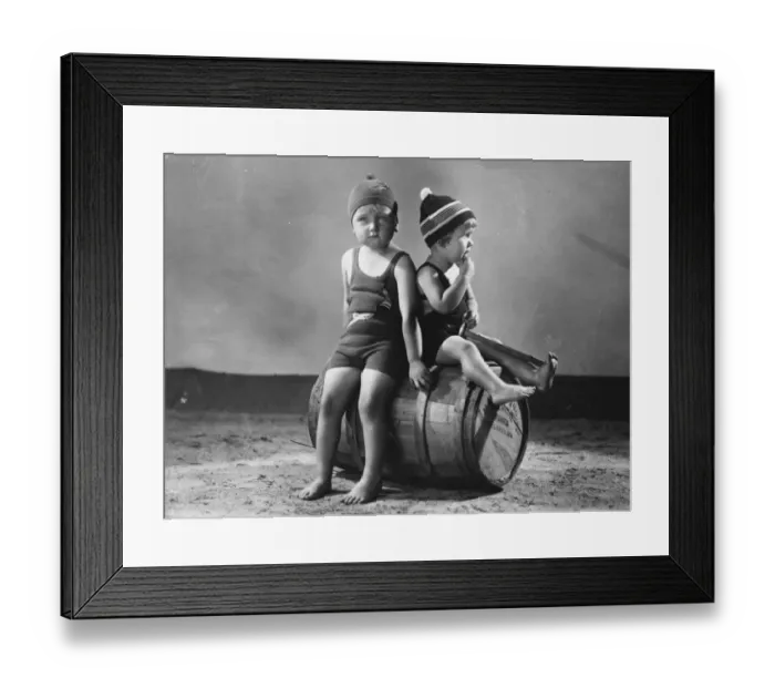 Framed Print : Hoping to follow in the footsteps of their famous mother. Clemington and Majorie Framed Print : Hoping to follow in the footsteps of their famous mother. Clemington and Majorie