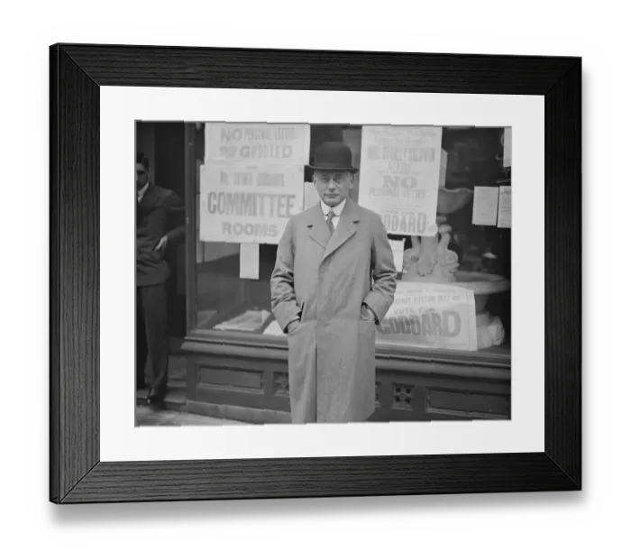 Framed Print : General Election Mr Rayner Goddard, unofficial conservative candidate Framed Print : General Election Mr Rayner Goddard, unofficial conservative candidate