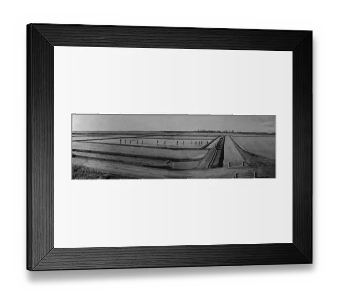 Framed Print : Salt evaporating Pans at Dharasva, India. November 1930 Framed Print : Salt evaporating Pans at Dharasva, India. November 1930
