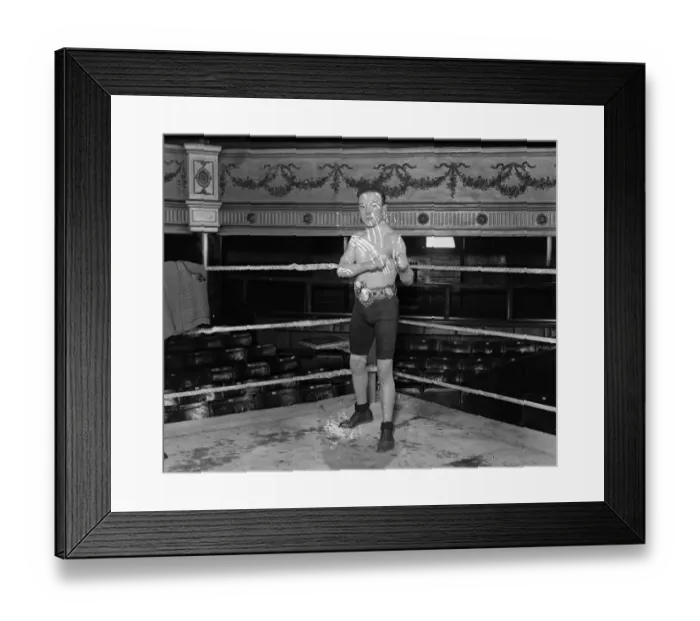 Framed Print : Johnny Curley Feather weight champion of Great Britain 1925