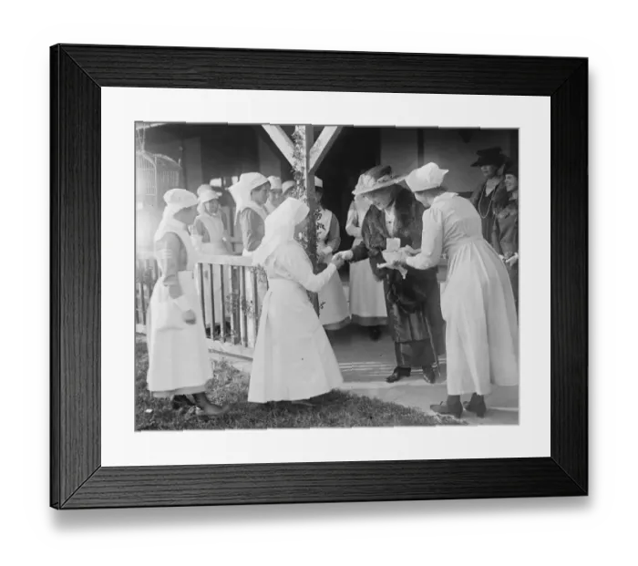 Framed Print : Princess Louise presents souvenirs to nurses at Chailey Heritage 25 March 1920 Framed Print : Princess Louise presents souvenirs to nurses at Chailey Heritage 25 March 1920
