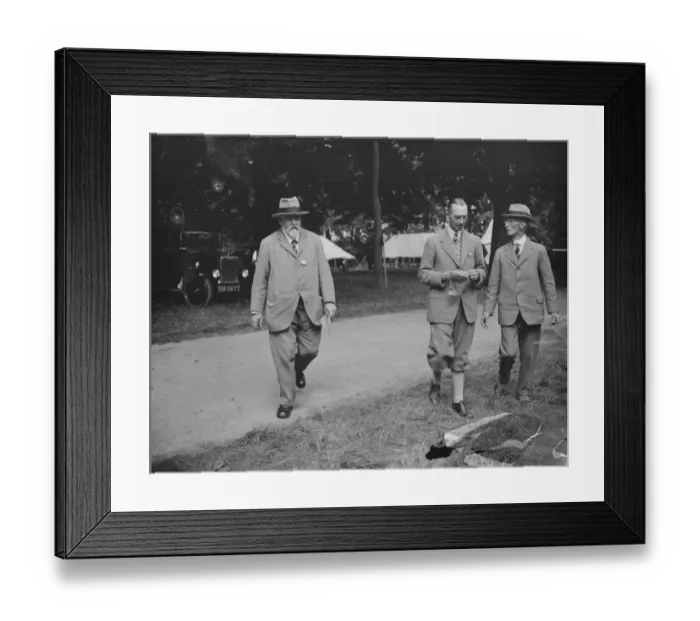 Framed Print : At the Tring Agricultural Show, the Rt Hon Lord Rothschild. 1924 Believed to Framed Print : At the Tring Agricultural Show, the Rt Hon Lord Rothschild. 1924 Believed to