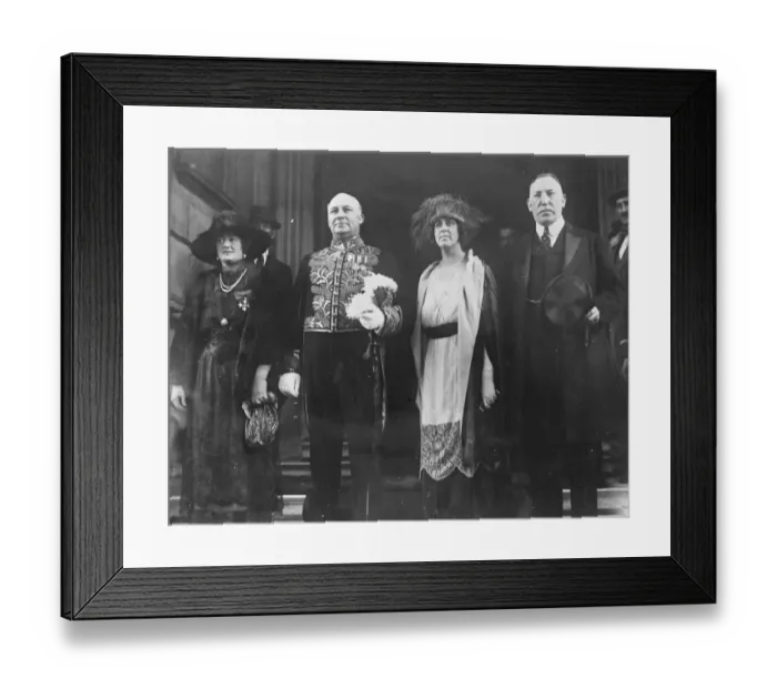 Framed Print : Royal opening of Ulster Parliament ( left to right ) Lady Greenwood, Sir Hamar Greenwood Framed Print : Royal opening of Ulster Parliament ( left to right ) Lady Greenwood, Sir Hamar Greenwood