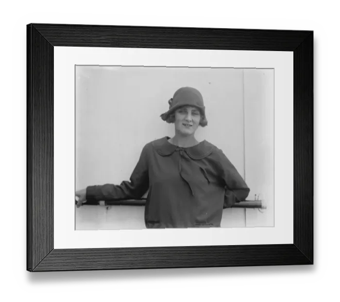 Framed Print : The only one beauty leaves for America Miss Enid Lilian, the only one selected Framed Print : The only one beauty leaves for America Miss Enid Lilian, the only one selected