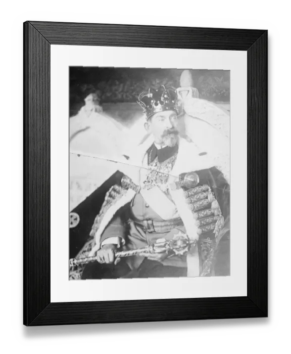 Framed Print : The King of Romania in coronation dress 13 November 1922 Framed Print : The King of Romania in coronation dress 13 November 1922