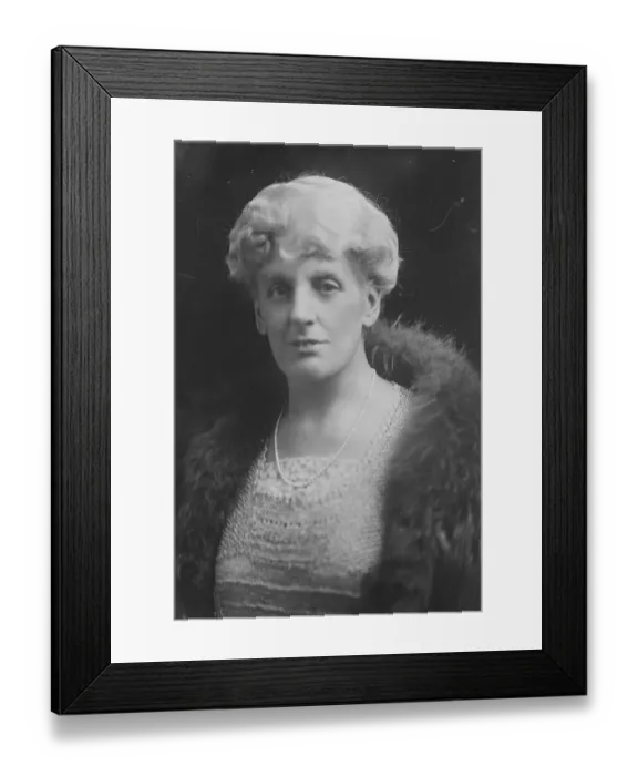 Framed Print : Lady Emmott as Liberal Candidate. Lady Emmott, who has been adopted as Liberal Framed Print : Lady Emmott as Liberal Candidate. Lady Emmott, who has been adopted as Liberal