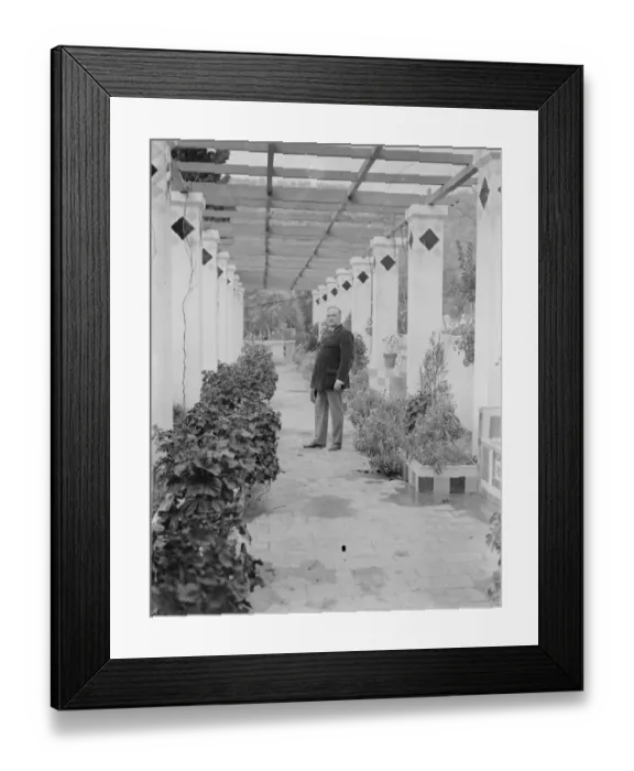 Framed Print : Menton M Vincente Blasco Ibanez, author of the Four Horseman at his villa Framed Print : Menton M Vincente Blasco Ibanez, author of the Four Horseman at his villa