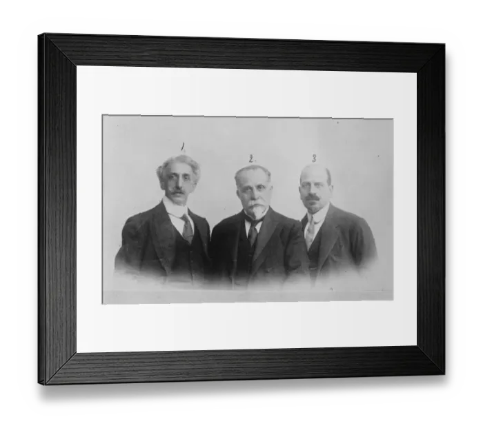 Framed Print : Three members of the Commission appointed to enquire into the atrocities of the Christians Framed Print : Three members of the Commission appointed to enquire into the atrocities of the Christians