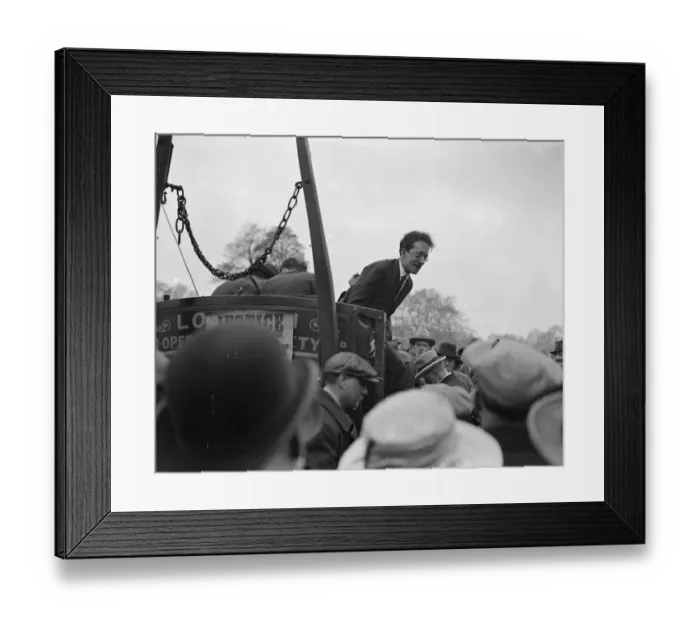 Framed Print : Labour May Day Demonstration in Hyde Park A typical speaker Mr Jackson 1 May 1923 Framed Print : Labour May Day Demonstration in Hyde Park A typical speaker Mr Jackson 1 May 1923