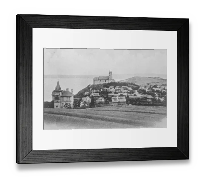 Framed Print : Where Karl in Interned Tihany Abbey of the Benedictines on Lake Balaton, ( Platten Framed Print : Where Karl in Interned Tihany Abbey of the Benedictines on Lake Balaton, ( Platten