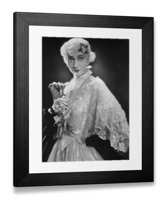 Framed Print : Mme Tora Teje, Swedens great actress, as The Marquise in Noel Coward s Framed Print : Mme Tora Teje, Swedens great actress, as The Marquise in Noel Coward s
