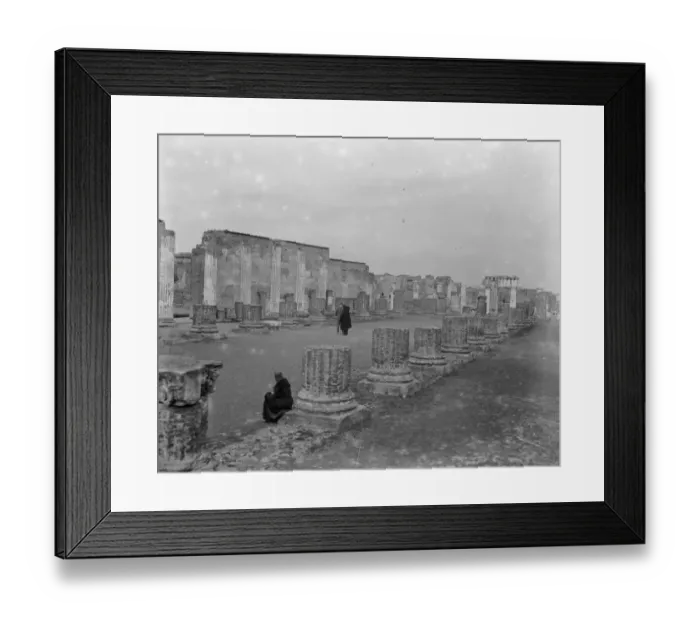 Framed Print : The temple in the ruins of Pompeii February 1925 Framed Print : The temple in the ruins of Pompeii February 1925