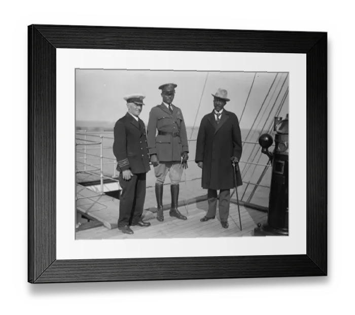 Framed Print : President of Liberia arrives at Dover. The President of Liberia, Dr CDB King Framed Print : President of Liberia arrives at Dover. The President of Liberia, Dr CDB King