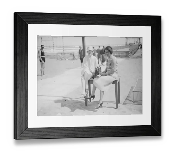 Framed Print : On the Lido Lady Mendl and Countess Frasso Framed Print : On the Lido Lady Mendl and Countess Frasso