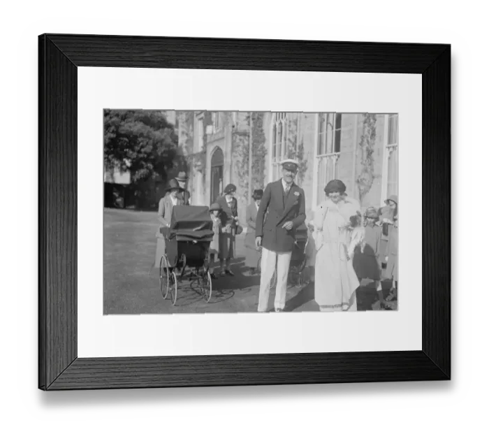 Framed Print : Marques of Angleseys tenants and the Anglesey twins Twin son and daughter of Lord