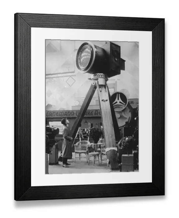 Framed Print : A snap giant in camera land A giant camera at the Photographic Fair in Berlin Framed Print : A snap giant in camera land A giant camera at the Photographic Fair in Berlin