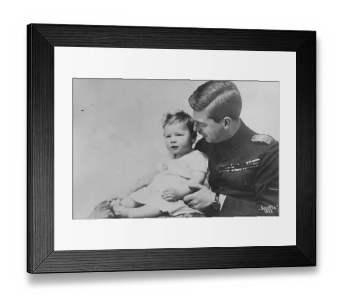 Framed Print : Prince Carol of Romania with his little son Prince Carol of Romania with his little Framed Print : Prince Carol of Romania with his little son Prince Carol of Romania with his little