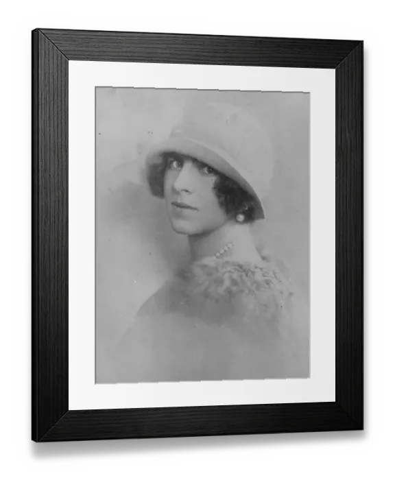 Framed Print : The Crown Princess of romania 2 March 1925 Framed Print : The Crown Princess of romania 2 March 1925