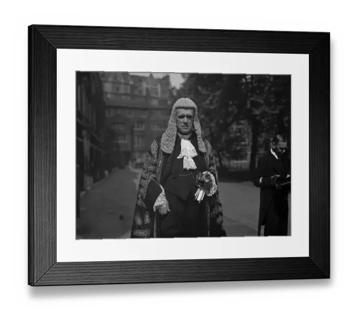 Framed Print : New Lord Chancellor sworn in. Lord Justice Sankey. 10 June 1929