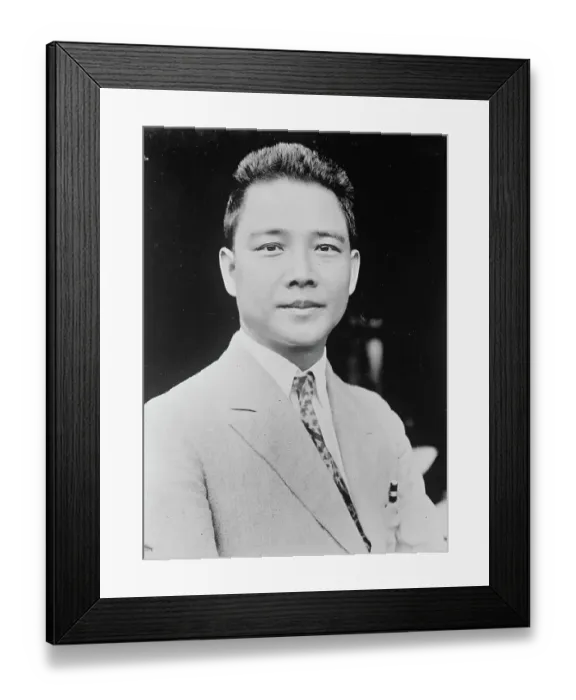 Framed Print : Mr Wang Ching Wei. Former Chairman of Central Kuominsang Party. 1929