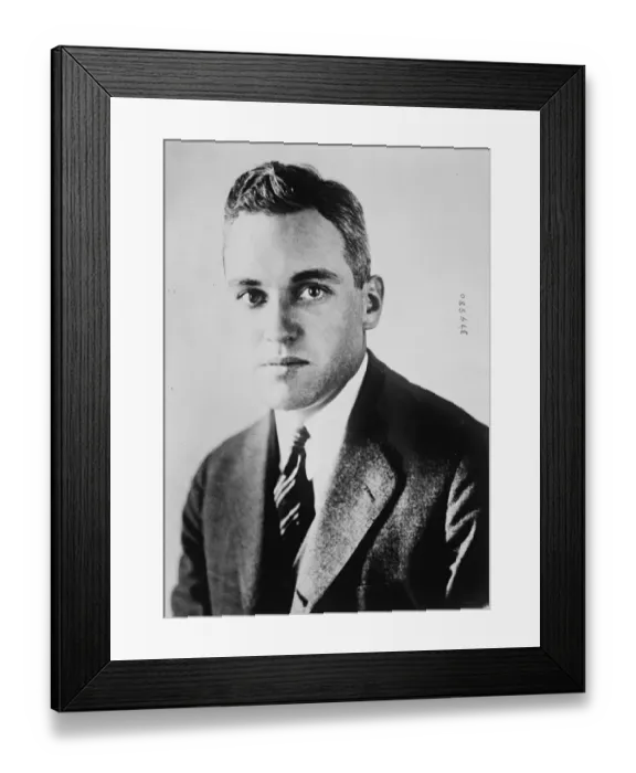 Framed Print : David Meriweather Milton, an attorney of New York City. 27 May 1925 Framed Print : David Meriweather Milton, an attorney of New York City. 27 May 1925