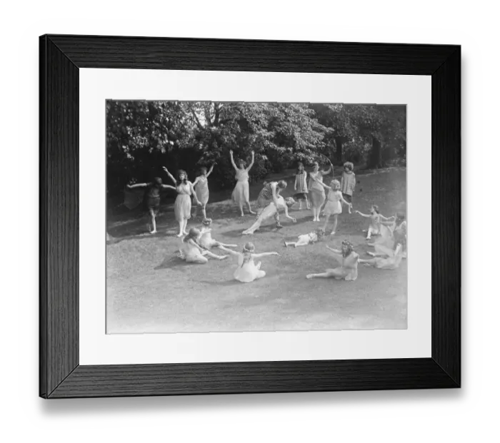 Framed Print : Miss Italia Contis pupils dancing for the officers garden fete 23 July 1920 Framed Print : Miss Italia Contis pupils dancing for the officers garden fete 23 July 1920