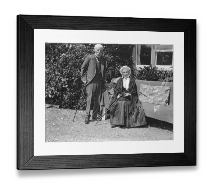Framed Print : General Sir George Higginson at his Marlow on Thames home. photographed on his 98 th birthday Framed Print : General Sir George Higginson at his Marlow on Thames home. photographed on his 98 th birthday