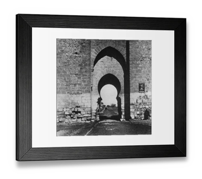 Framed Print : The City of Ciudad Real, Castile, Spain. The Puerta De Toledo, the remnant of Framed Print : The City of Ciudad Real, Castile, Spain. The Puerta De Toledo, the remnant of
