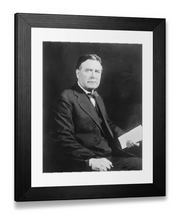 Framed Print : US Senator, W M E Borah. 1925 Framed Print : US Senator, W M E Borah. 1925