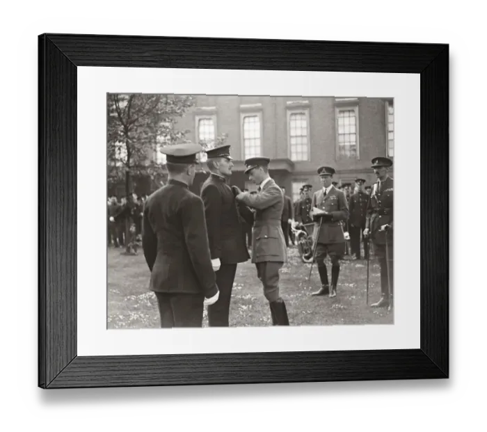 Framed Print : Prince Albert decorates NSPCC inspectors. Rs M Thomas Henry Waldren, M C ( Royal Framed Print : Prince Albert decorates NSPCC inspectors. Rs M Thomas Henry Waldren, M C ( Royal