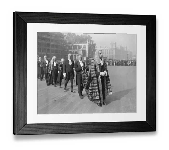 Framed Print : Michaelmass Law Sittings, Judges attend Westminster Abbey Service. The Right Honourable Framed Print : Michaelmass Law Sittings, Judges attend Westminster Abbey Service. The Right Honourable