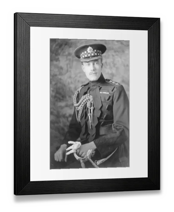 Framed Print : Scottish Earls son in Canadian romance. The engagement of Captain the Honourable