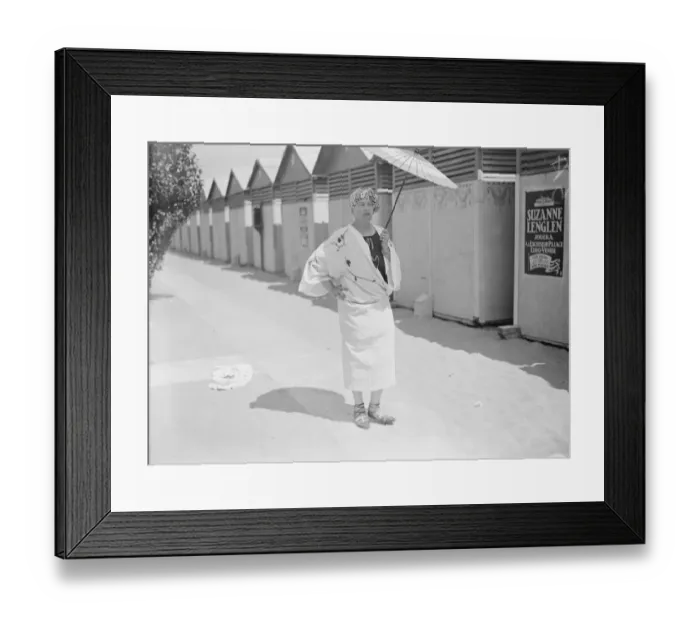 Framed Print : On the Lido Lady Waverthee 25 August 1926