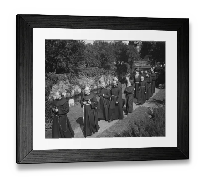 Framed Print : Septenary celebrations at Canterbury of the coming of the Franciscan Friars to England Framed Print : Septenary celebrations at Canterbury of the coming of the Franciscan Friars to England