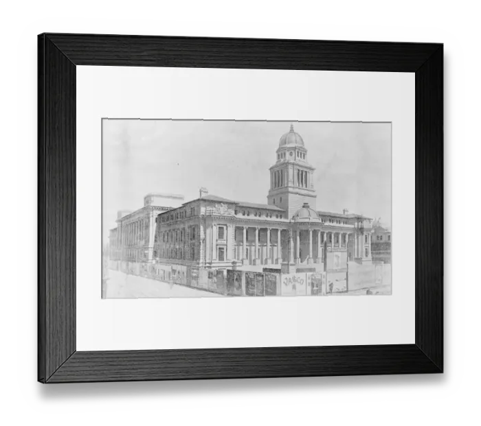 Framed Print : Johannesburg in South Africa. The town hall 11 March 1922 Framed Print : Johannesburg in South Africa. The town hall 11 March 1922