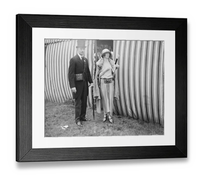 Framed Print : Ascot. Col and Mrs McGrath ( Mrs Rosita Forbes ). 19 June 1923 Framed Print : Ascot. Col and Mrs McGrath ( Mrs Rosita Forbes ). 19 June 1923