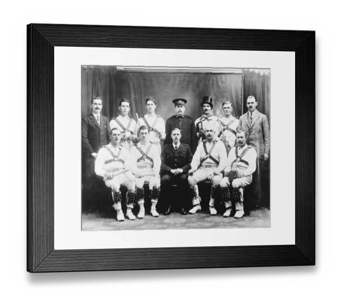 Framed Print : Policemen as morris dancers The Chief Constable and members of the Oxford city Police Framed Print : Policemen as morris dancers The Chief Constable and members of the Oxford city Police