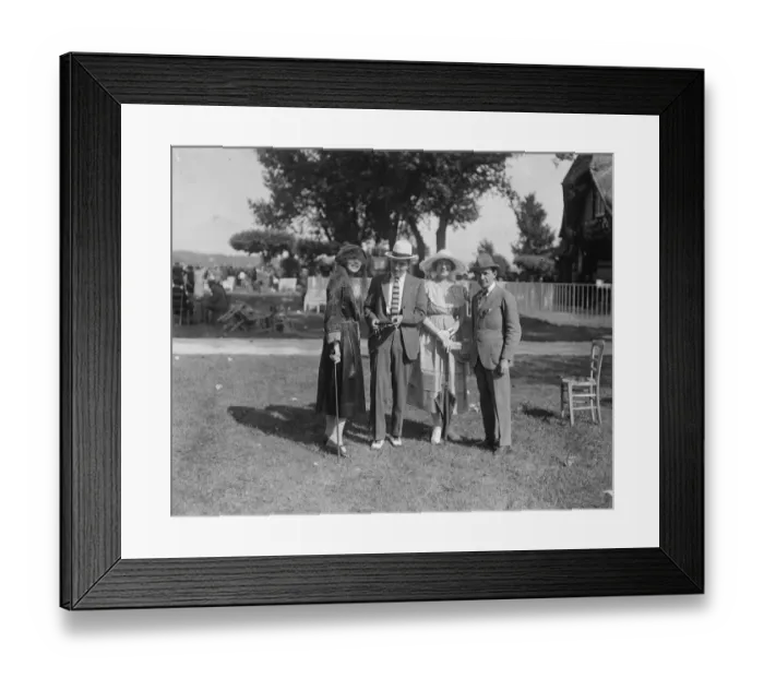Framed Print : The Deauville Season Miss Shirley Kellogg ( on right ) with her husband Mr Albert Framed Print : The Deauville Season Miss Shirley Kellogg ( on right ) with her husband Mr Albert