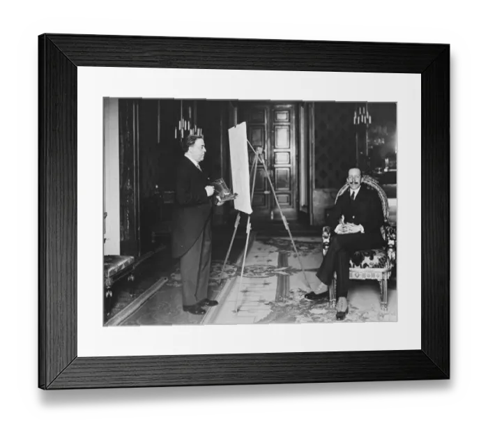Framed Print : King of Spain poses for his portrait. The king of Spain posing for his portrait Framed Print : King of Spain poses for his portrait. The king of Spain posing for his portrait