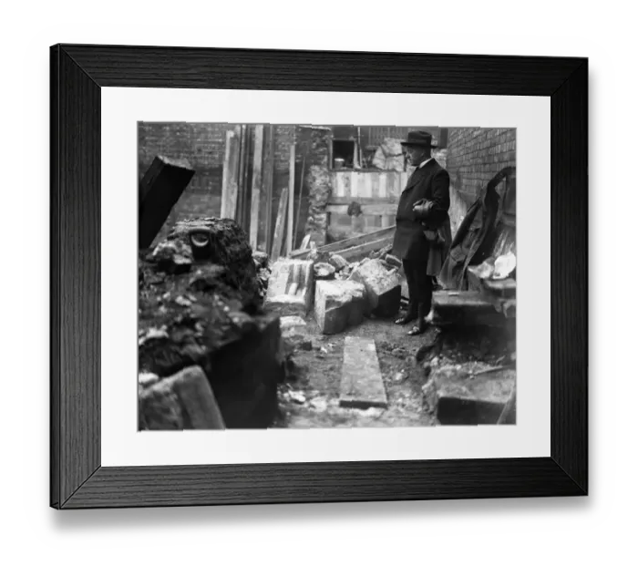 Framed Print : The Reverend Dunstan Sargeant of St Dominics Priory, Hampstead, looking at some Framed Print : The Reverend Dunstan Sargeant of St Dominics Priory, Hampstead, looking at some