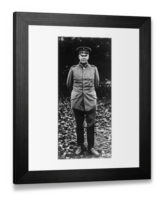 Framed Print : General Von Lossberg Reichswehr General who has been given full powers in the military