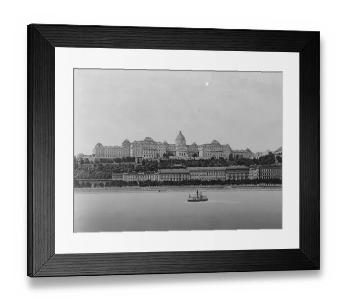 Framed Print : Chateau Royal, Budapest. 1924