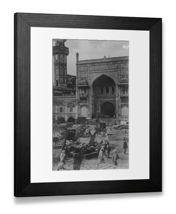 Framed Print : Lahore, India. Wazur Khans Mosque. 7 November 1921 Framed Print : Lahore, India. Wazur Khans Mosque. 7 November 1921