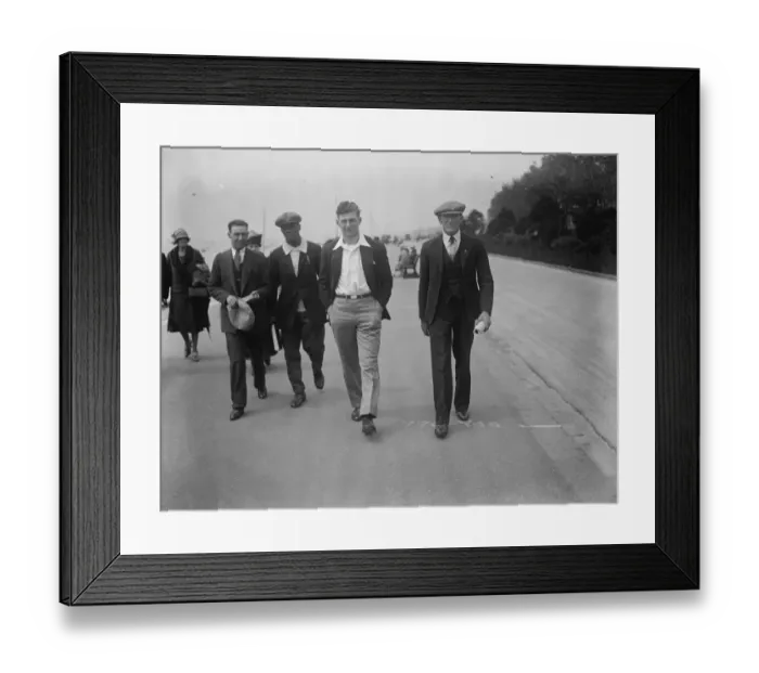 Framed Print : Ted Sandwina. The German - American heavy weight boxer ( with hands in pockets )