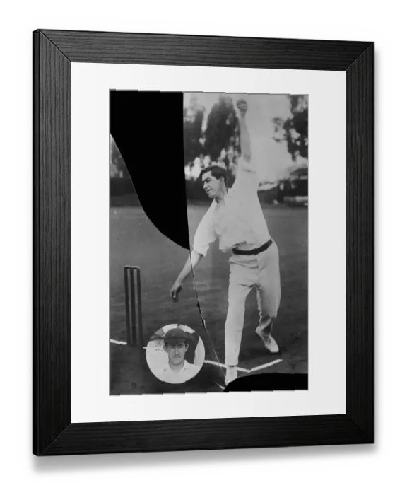 Framed Print : Alfred Ewart Hall the South African bowler who took the most wickets in the test Framed Print : Alfred Ewart Hall the South African bowler who took the most wickets in the test